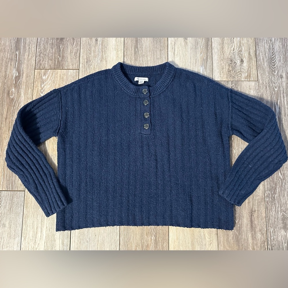 American Eagle Outfitters Blue Knit Sweater